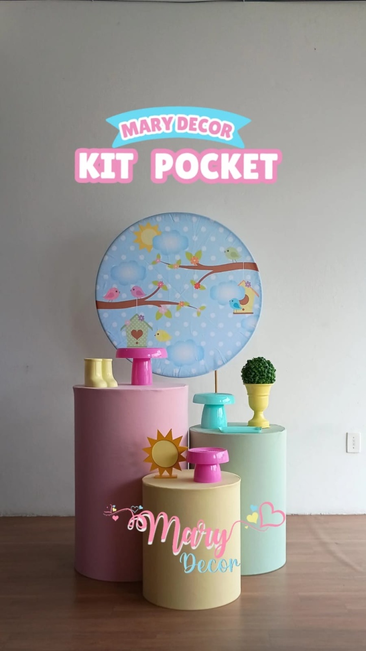 Kit Pocket Jardim - Mary Decor Festas & Locações