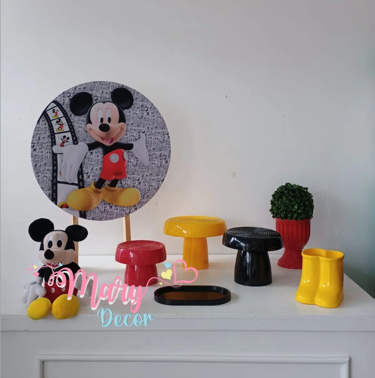 Mini Kit Mickey  - Mary Decor Festas & Locações