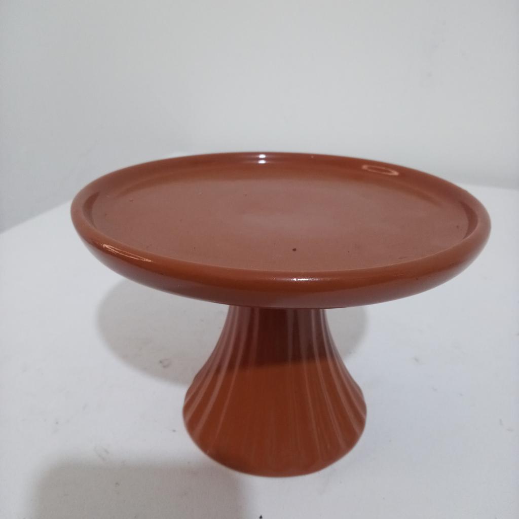 Bandeja Ceramica Terra Cota C/Brilho P - Mary Decor Festas & Locações