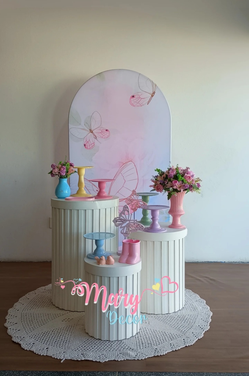 Kit  Jardim Borboleta Celebre Baby  Luxo  - Mary Decor Festas & Locações