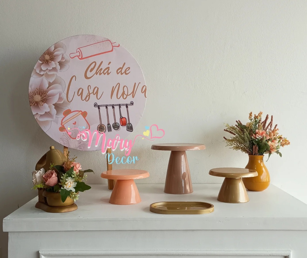 Chá de Casa Nova Mini Kit Festa Na Mesa - Mary Decor Festas & Locações
