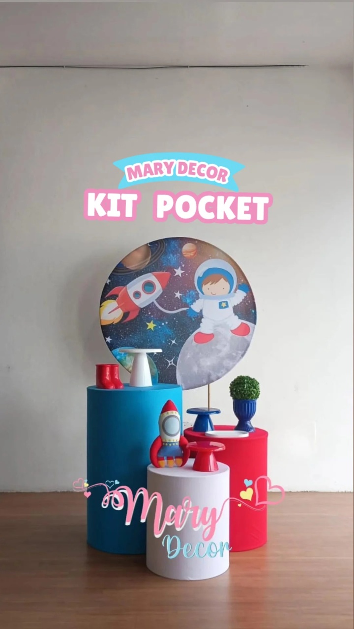 Kit Pocket Astronauta - Mary Decor Festas & Locações