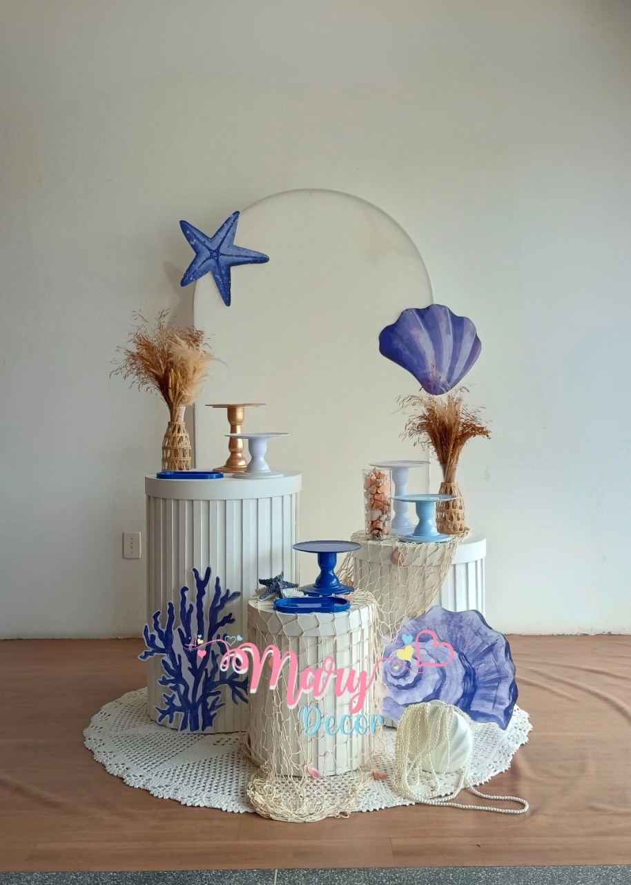 Fundo Do Mar  Kit Celebre Baby Luxo  - Mary Decor Festas & Locações