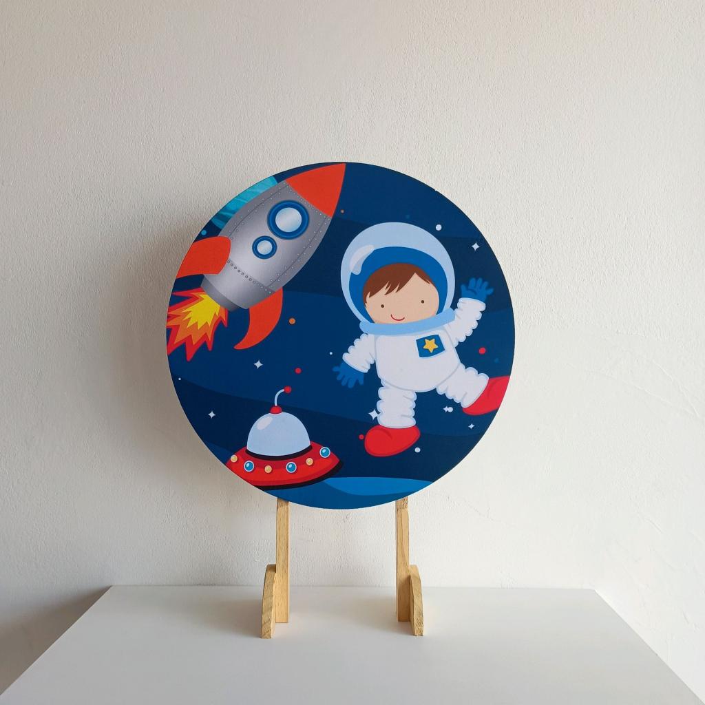 Capa Mini Painel 0.50X0.50 Astronauta - Mary Decor Festas & Locações