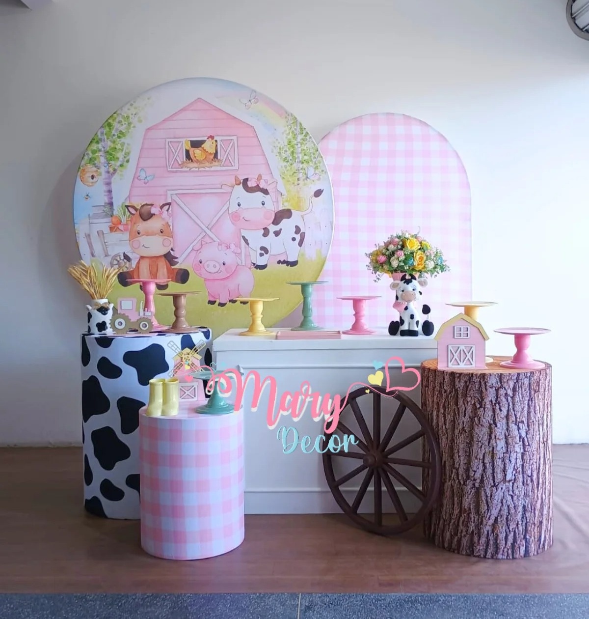 Fazendinha Rosa Kit Comemore - Mary Decor Festas & Locações