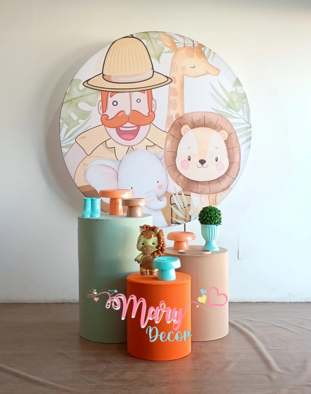 Bita Safari   Kit Basico    - Mary Decor Festas & Locações