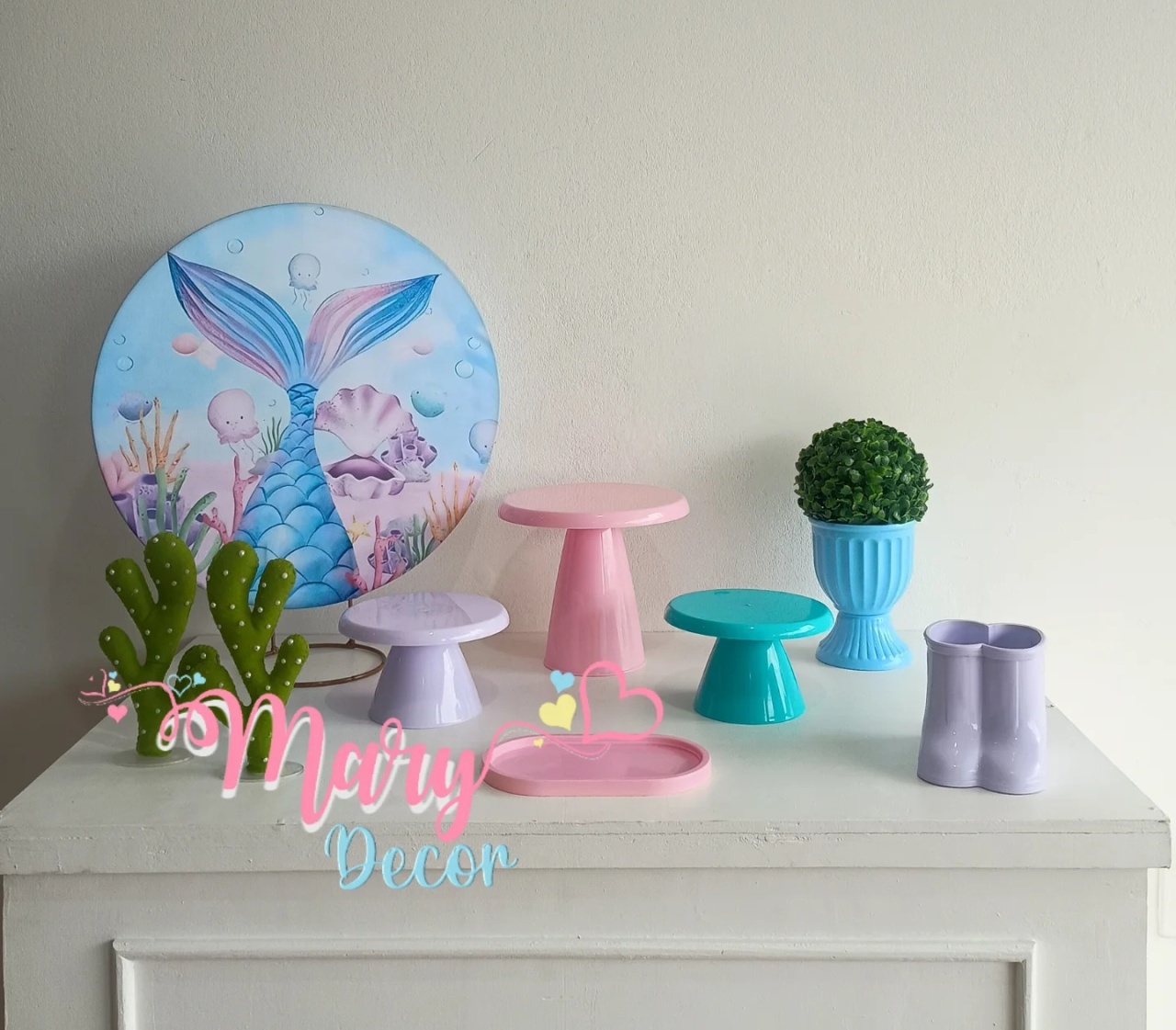 Mini Kit Sereia  - Mary Decor Festas & Locações