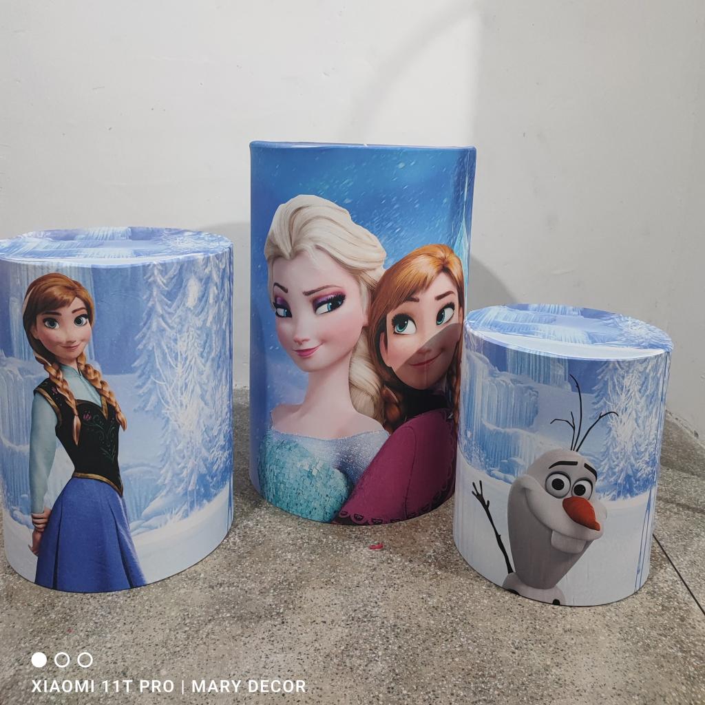 Capas de Cilindro Frozen - Mary Decor Festas & Locações