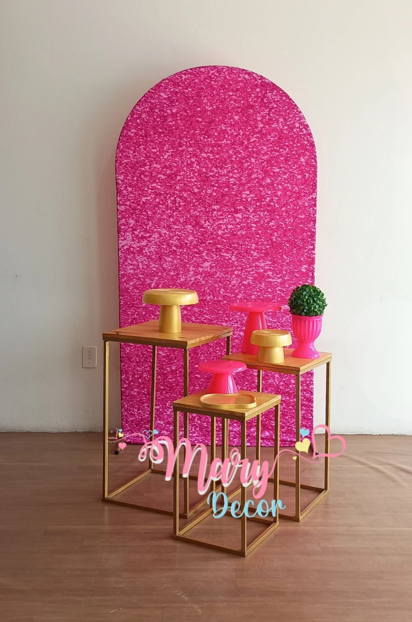  Rosa Brilho Kit Meu Dia Especial   - Mary Decor Festas & Locações