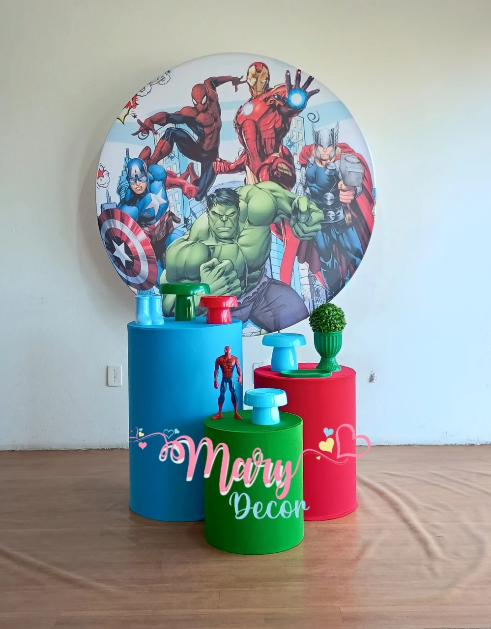 Vingadores Herois  Kit Básico - Mary Decor Festas & Locações