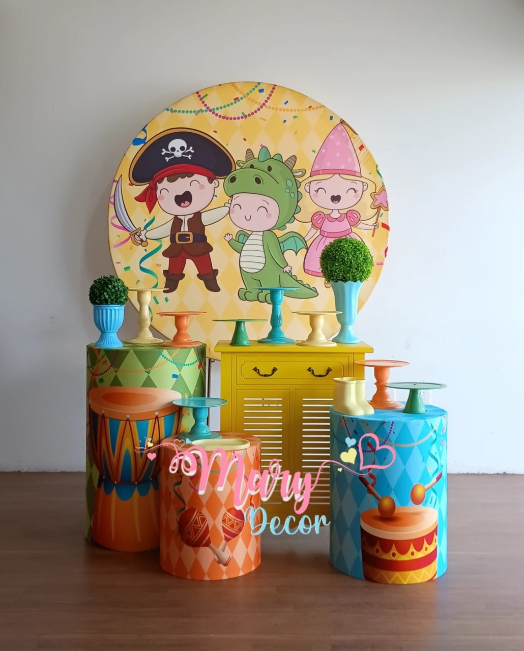 Bailinho de Carnaval Kit Festa Em Casa - Mary Decor Festas & Locações