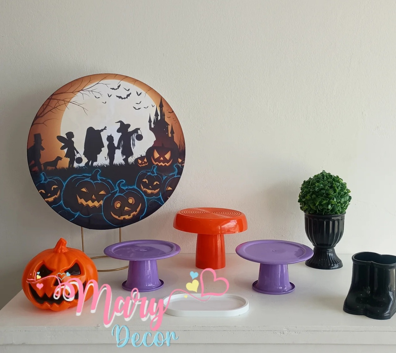 Mini Kit Halloween Lua  - Mary Decor Festas & Locações