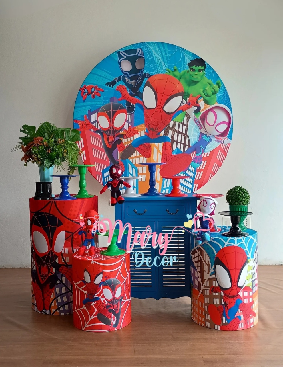 Homem Aranha E Seus Amigos Espetaculares  Kit Festa Em Casa  - Mary Decor Festas & Locações