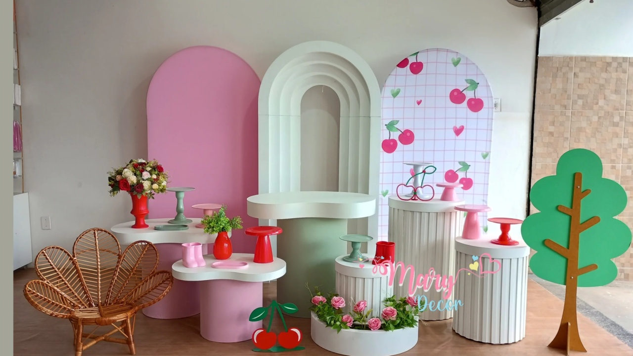 Cerejinha Kit Celebre Baby Luxo + Adicionais   - Mary Decor Festas & Locações