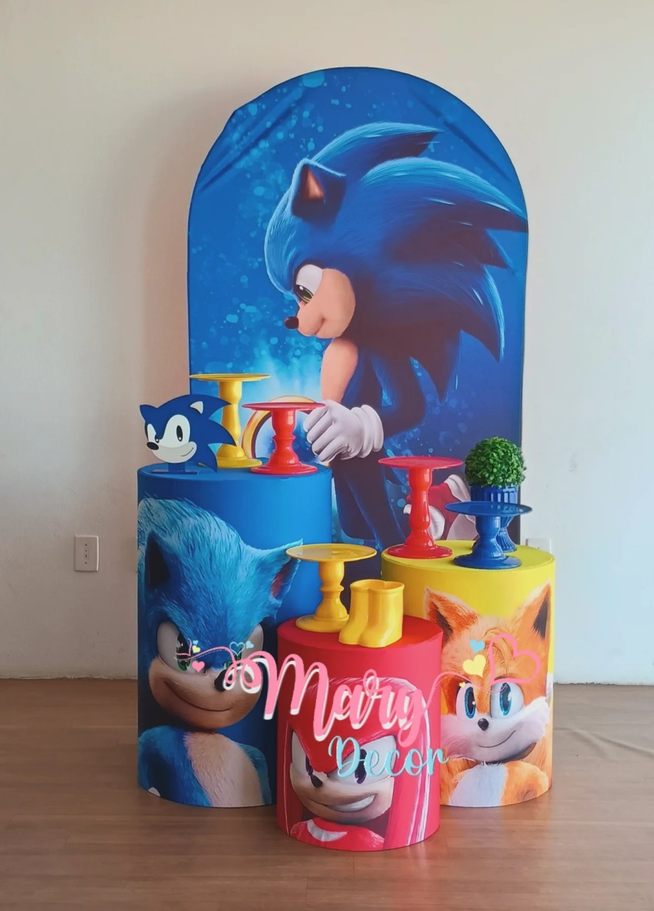 Sonic Kit Só Bolinho Celebre  - Mary Decor Festas & Locações