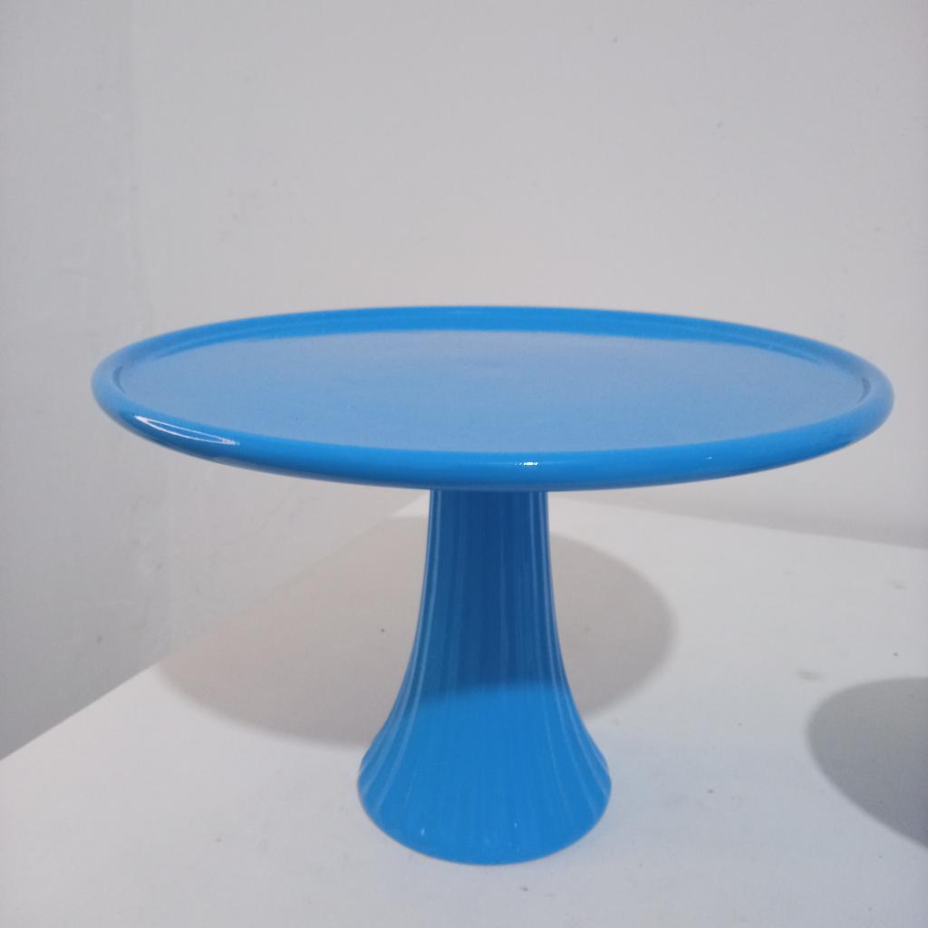Bandeja Ceramica Azul Turquesa G - Mary Decor Festas & Locações