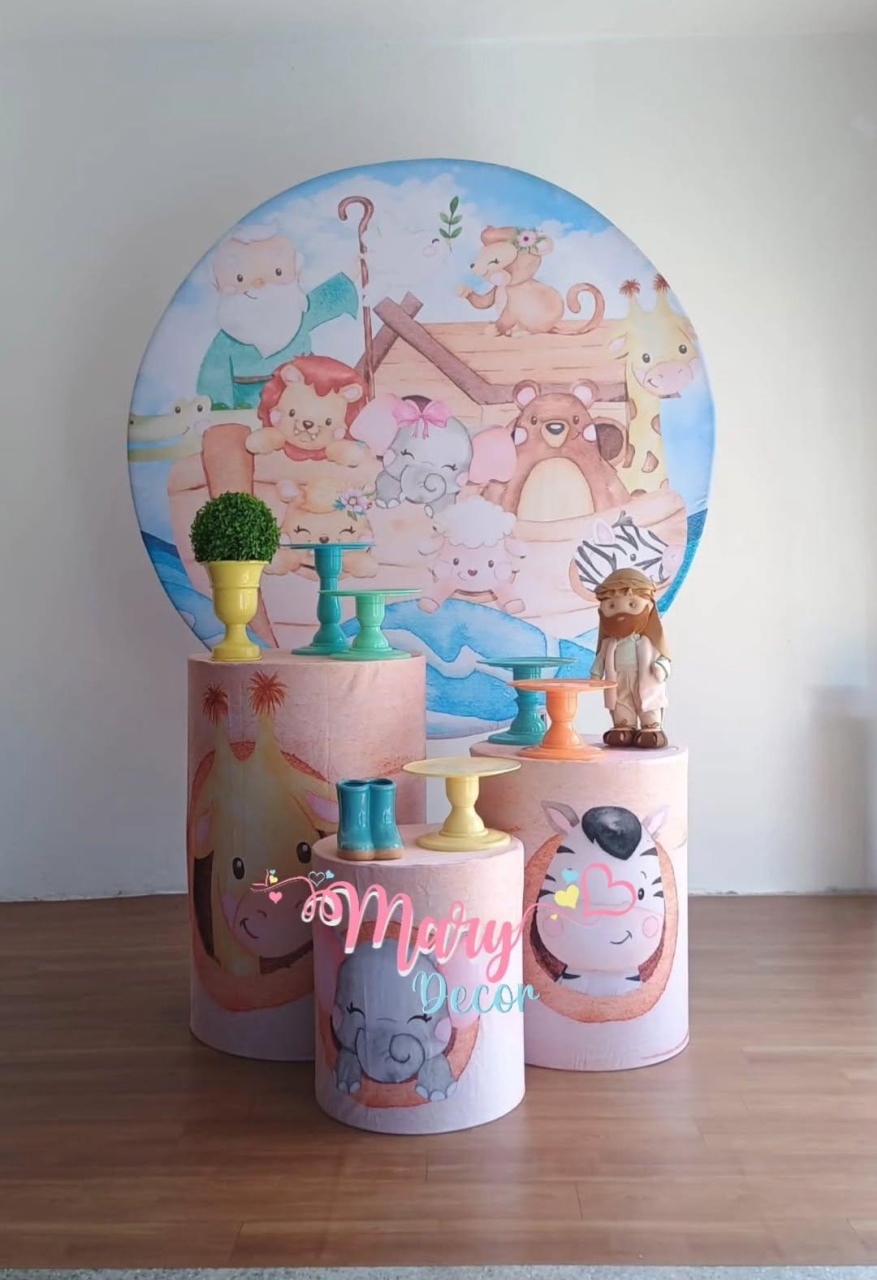 Arca de Noé Menino  Kit Só Um Bolinho  - Mary Decor Festas & Locações
