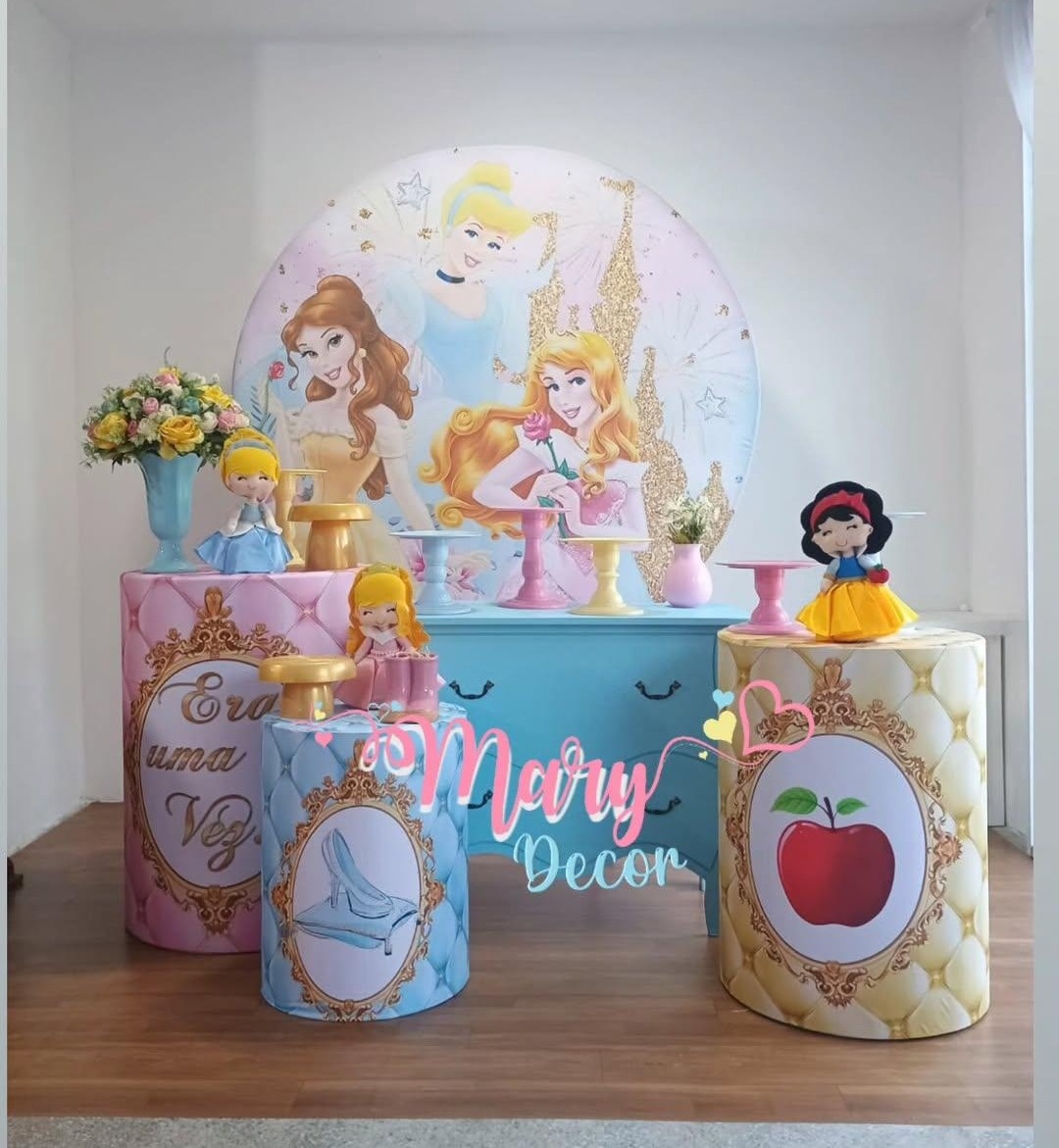 Princesas Kit Festa Em Casa  - Mary Decor Festas & Locações