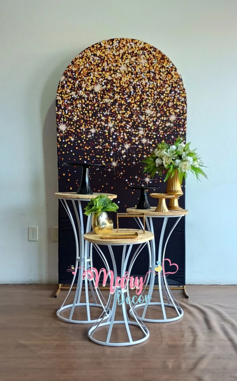 Preto E Dourado Kit Celebre 01 - Mary Decor Festas & Locações