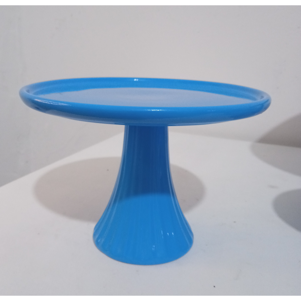 Bandeja Ceramica Azul Turquesa M - Mary Decor Festas & Locações