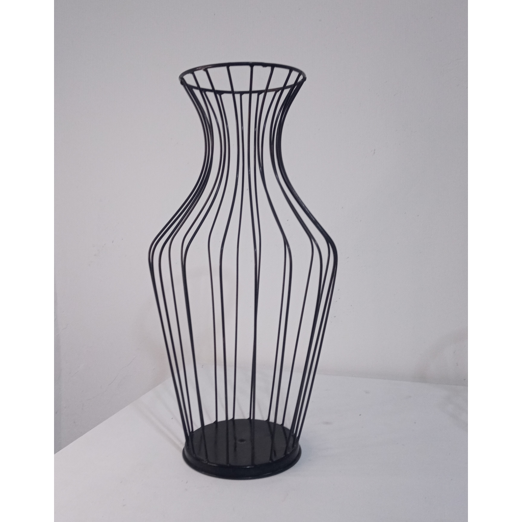 Vaso Arame Preto  Gg - Mary Decor Festas & Locações