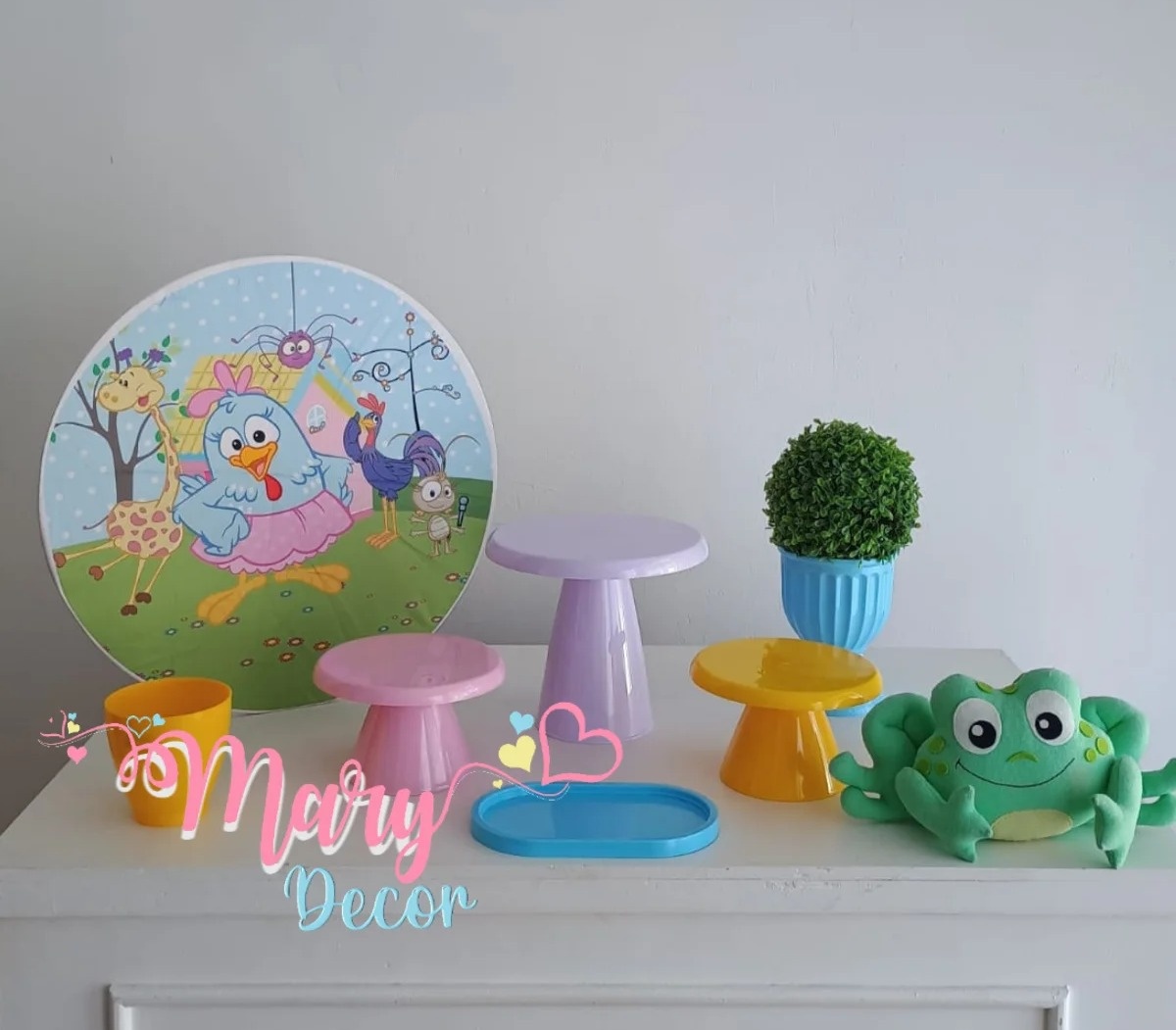 Mini Kit  Galinha Pintadinha  - Mary Decor Festas & Locações