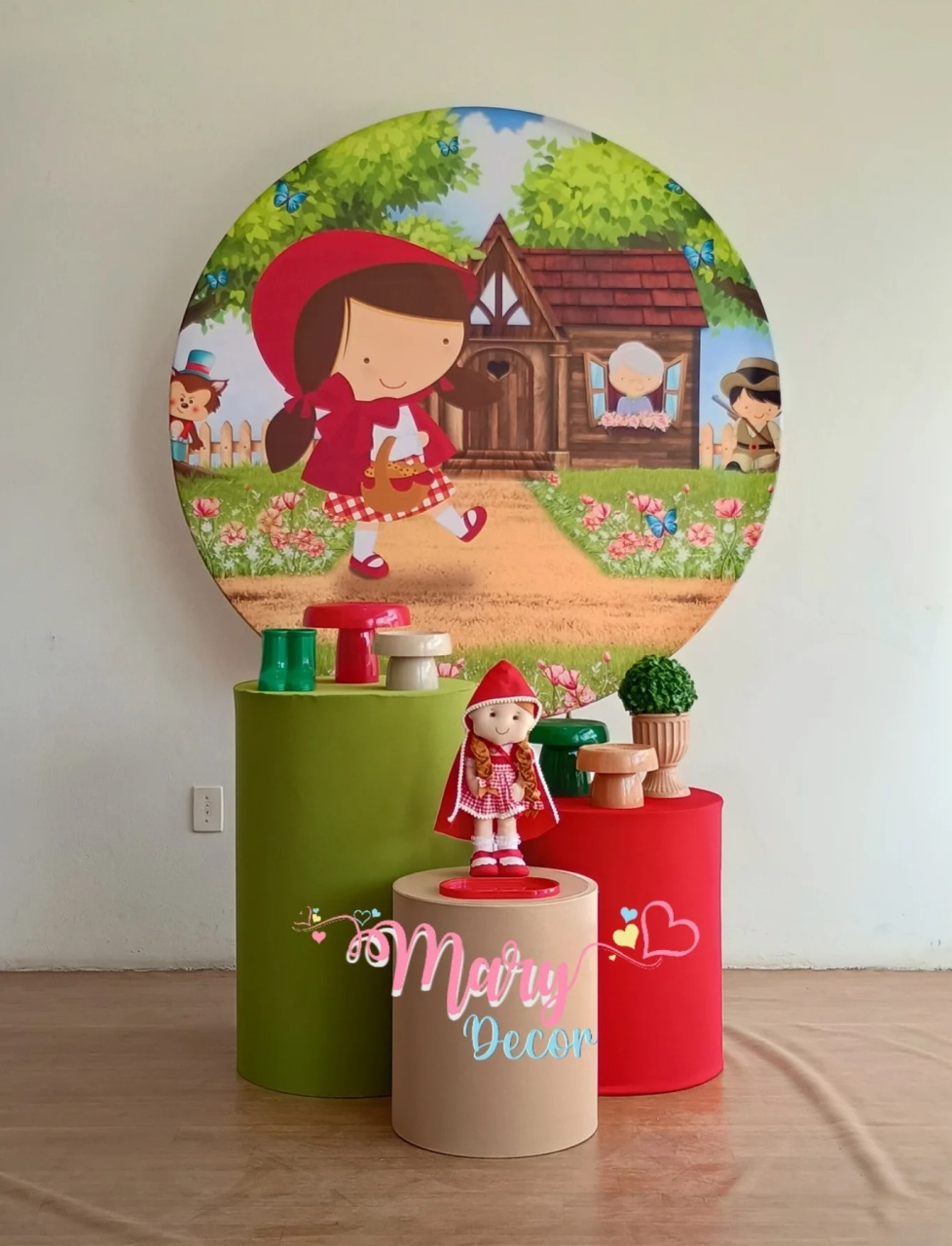 Chapeuzinho Vermelho 1 Kit Básico - Mary Decor Festas & Locações