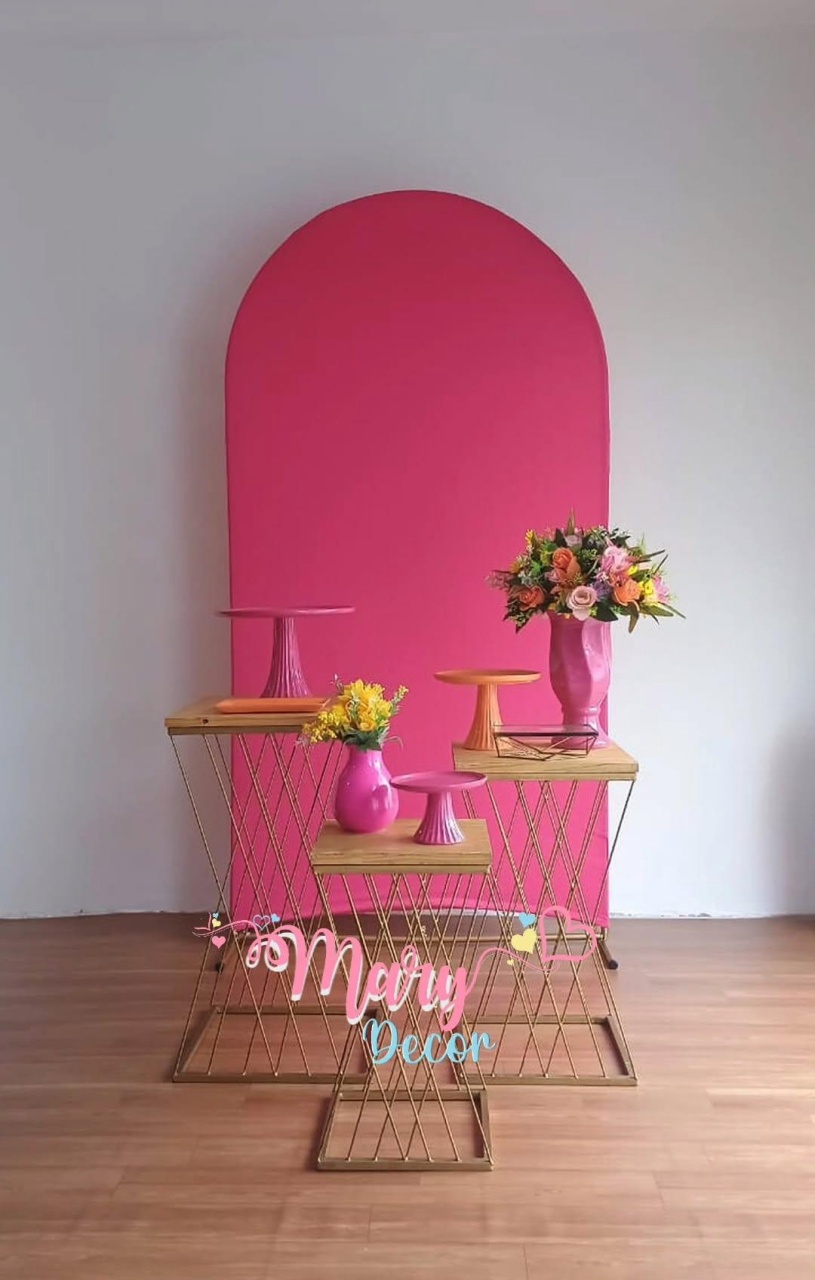 Rosa Pink Kit Celebre    - Mary Decor Festas & Locações