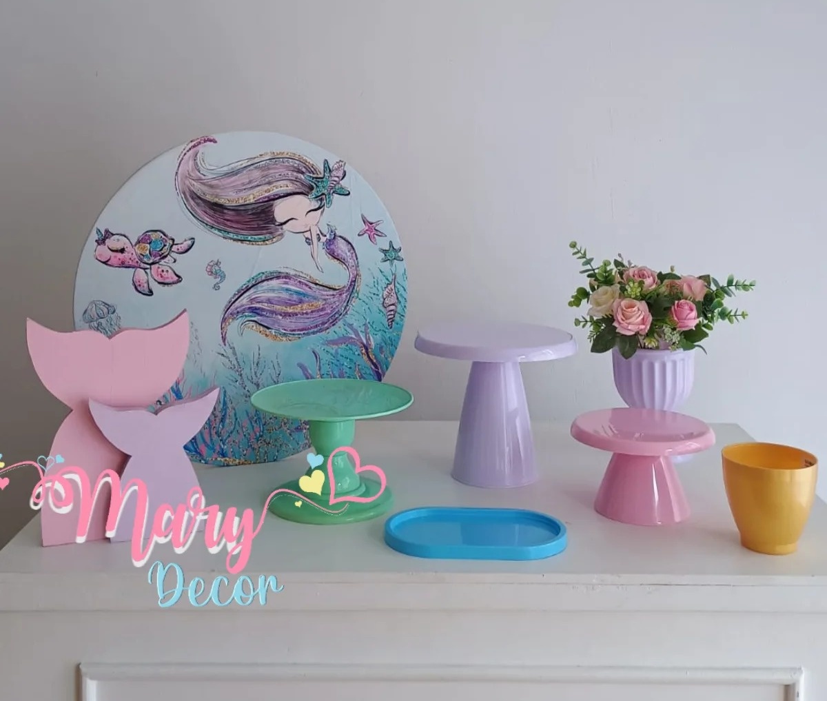 Mini Kit Sereia  - Mary Decor Festas & Locações