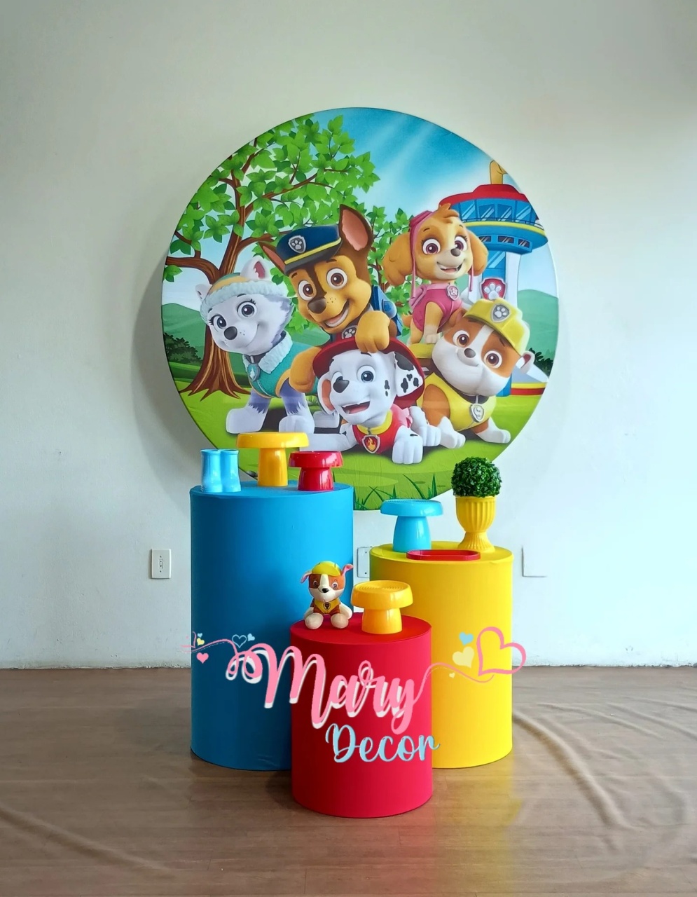 Patrulha Canina Colors  Kit Basico  - Mary Decor Festas & Locações