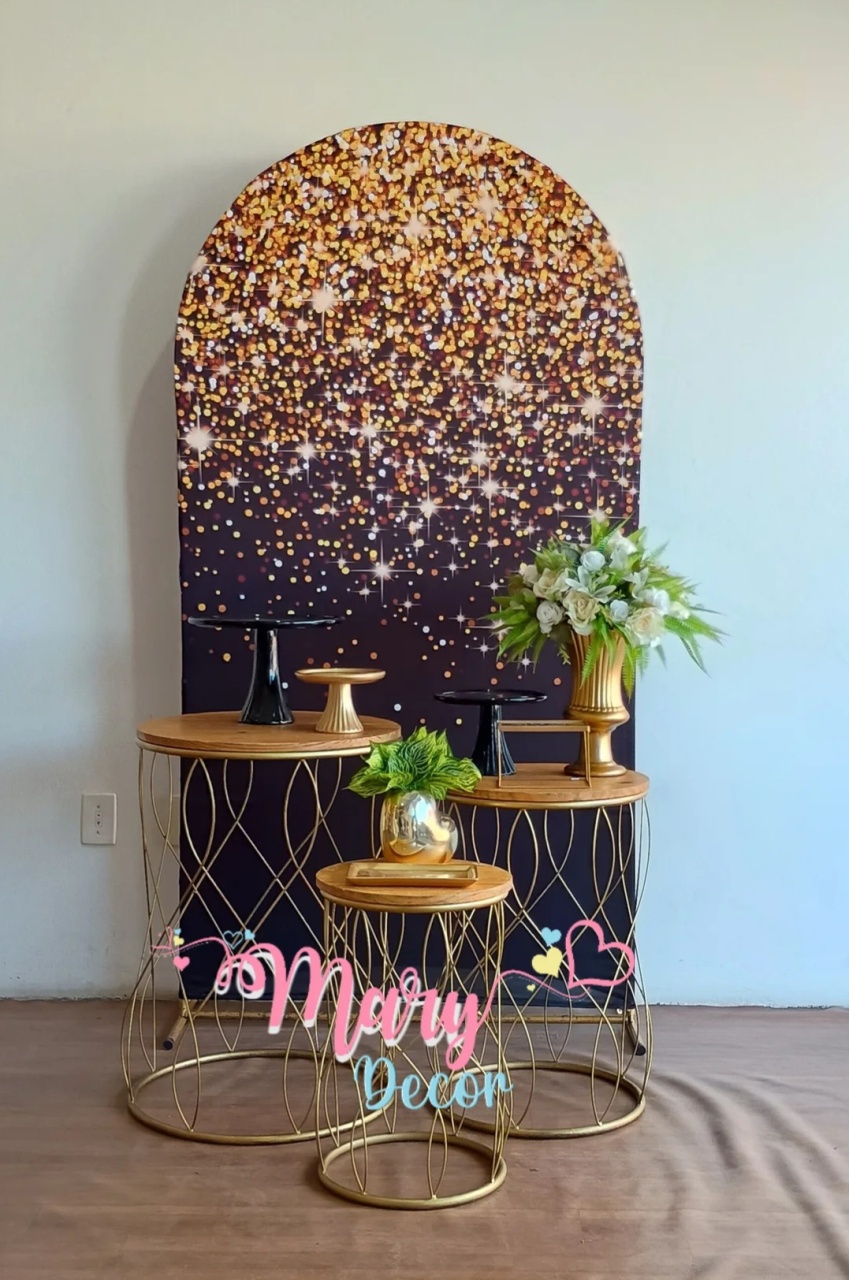 Preto E Dourado Kit Celebre 03 - Mary Decor Festas & Locações
