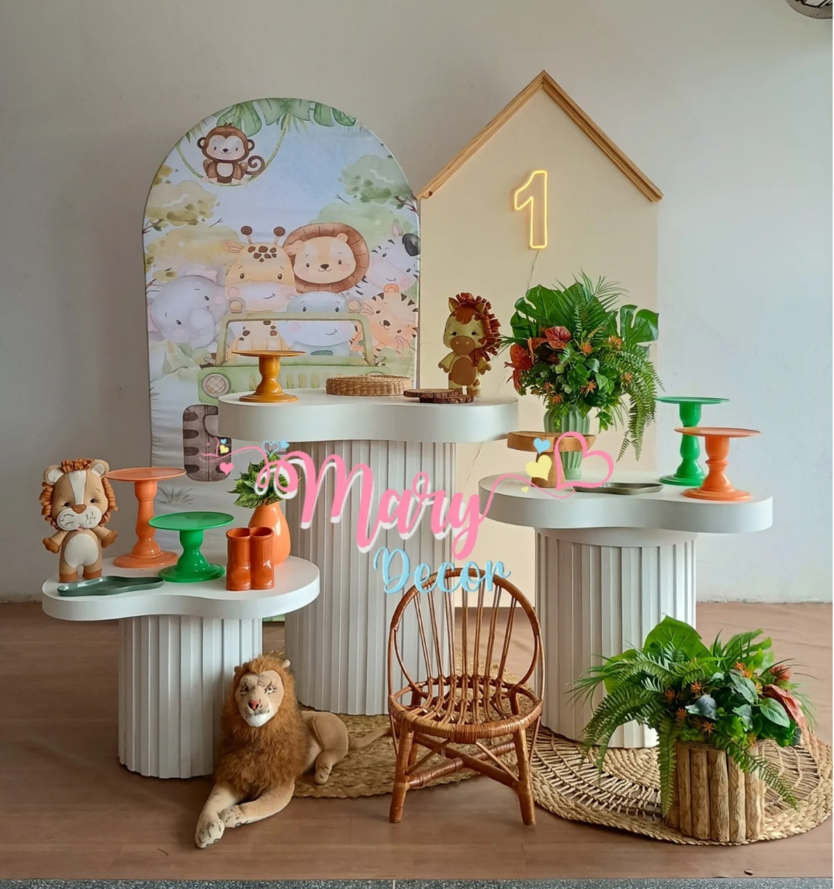 Safari Celebre Baby Luxo +Adicionais (Cópia 1) - Mary Decor Festas & Locações