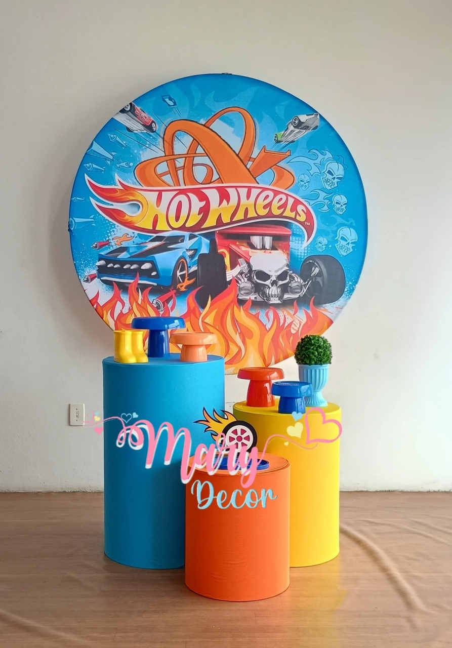 Hot Wheels  Kit Basico   - Mary Decor Festas & Locações