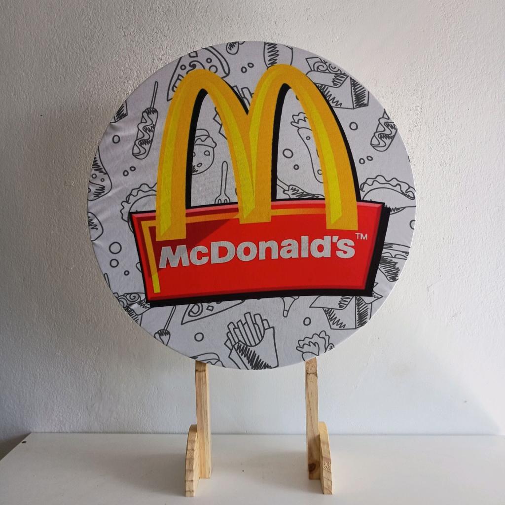 Capa Mini Painel 50X50 Mc Donalds - Mary Decor Festas & Locações