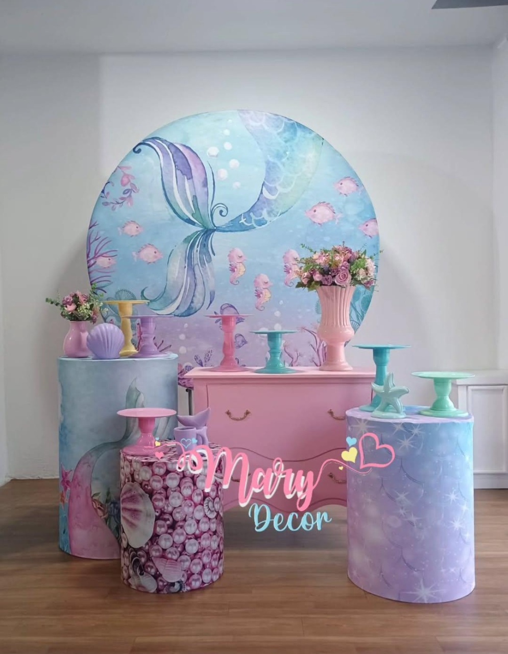Cauda de Sereia Kit Festa Em Casa  - Mary Decor Festas & Locações