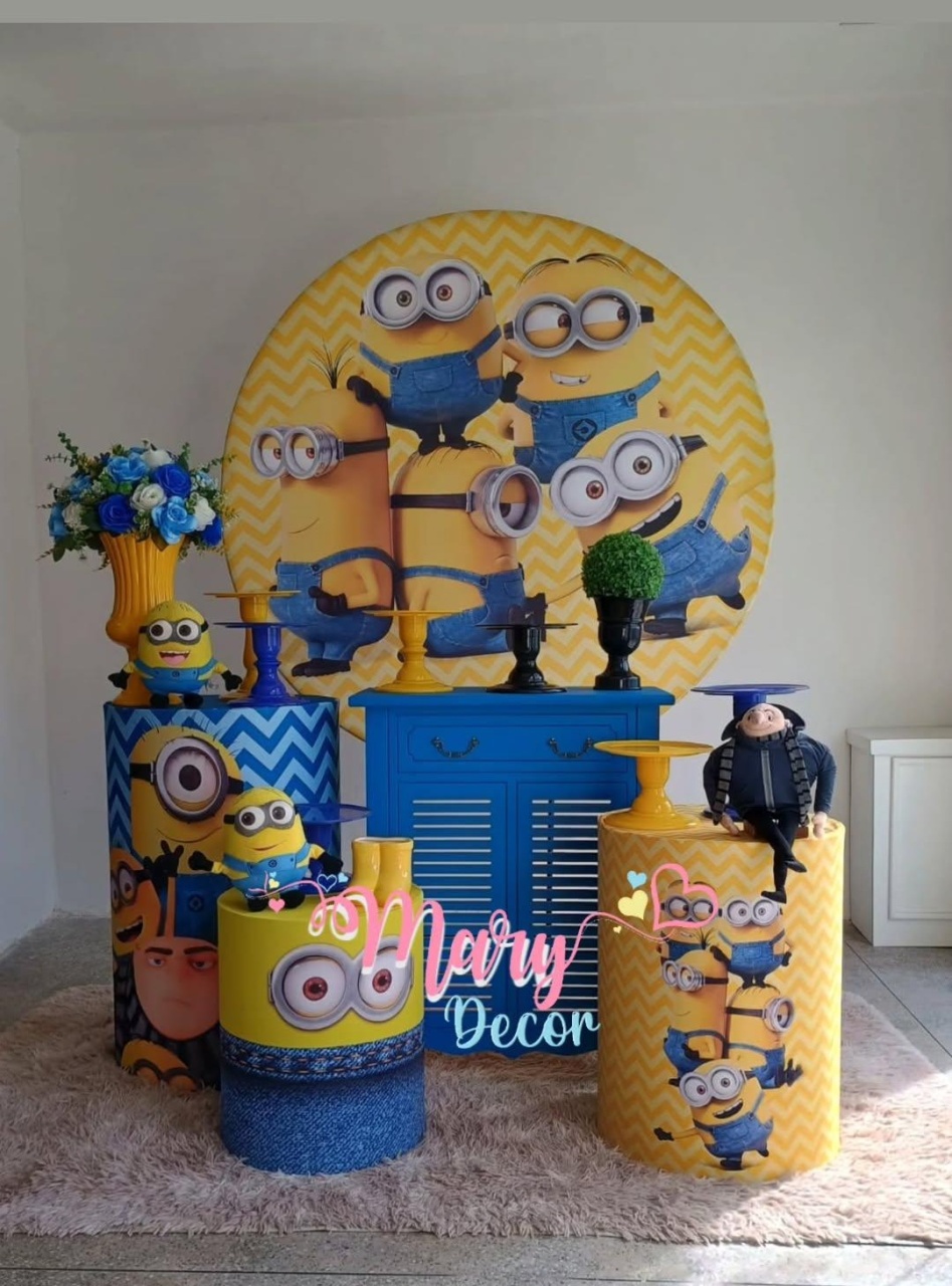 Minions Kit Festa Em Casa - Mary Decor Festas & Locações
