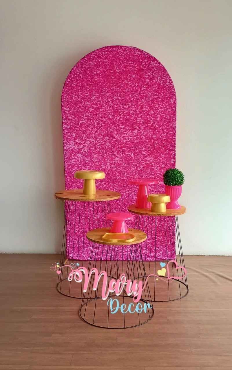  Rosa Brilho Kit Meu Dia Especial   - Mary Decor Festas & Locações