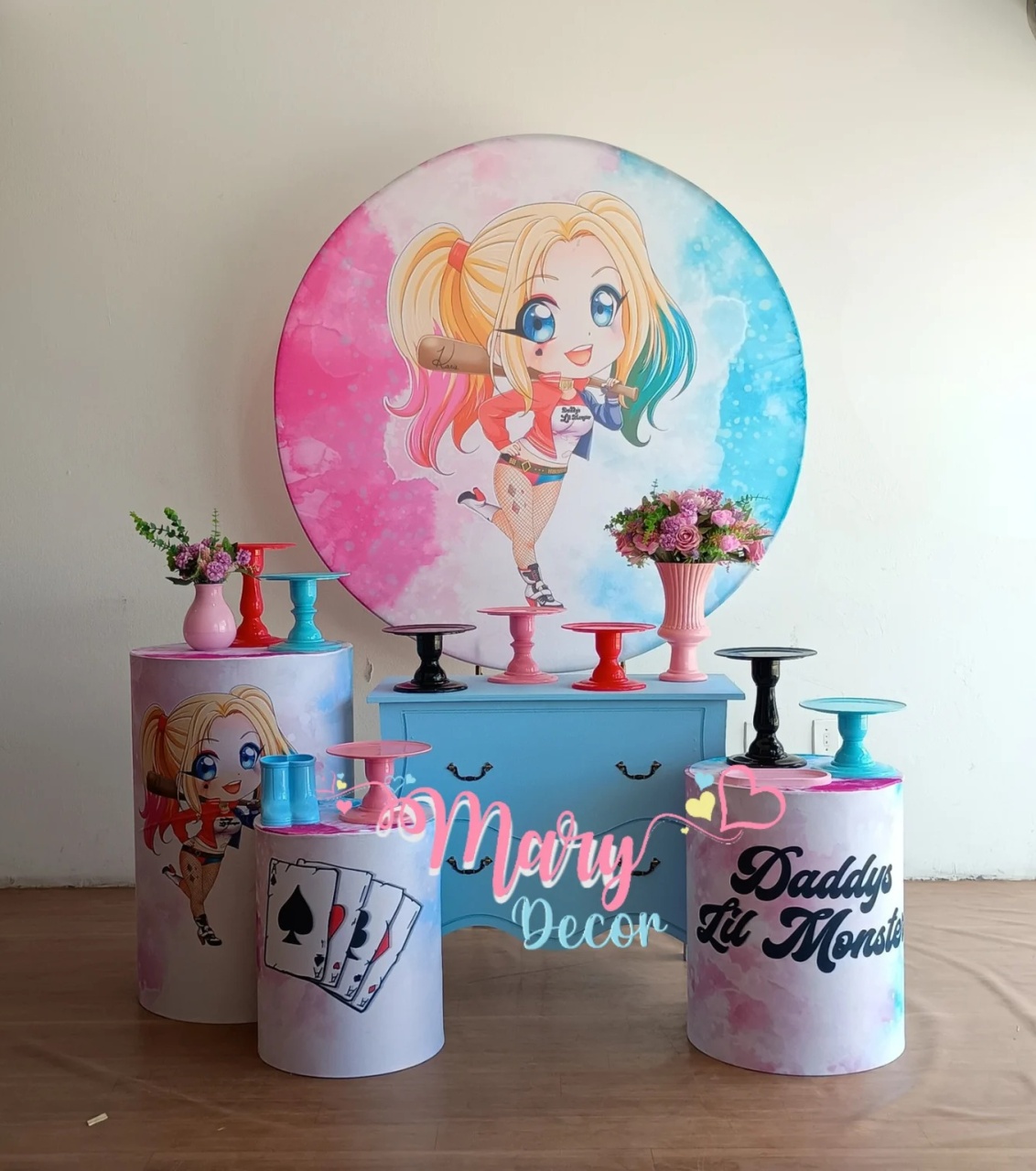 Arlequina Kit Festa Em Casa  - Mary Decor Festas & Locações