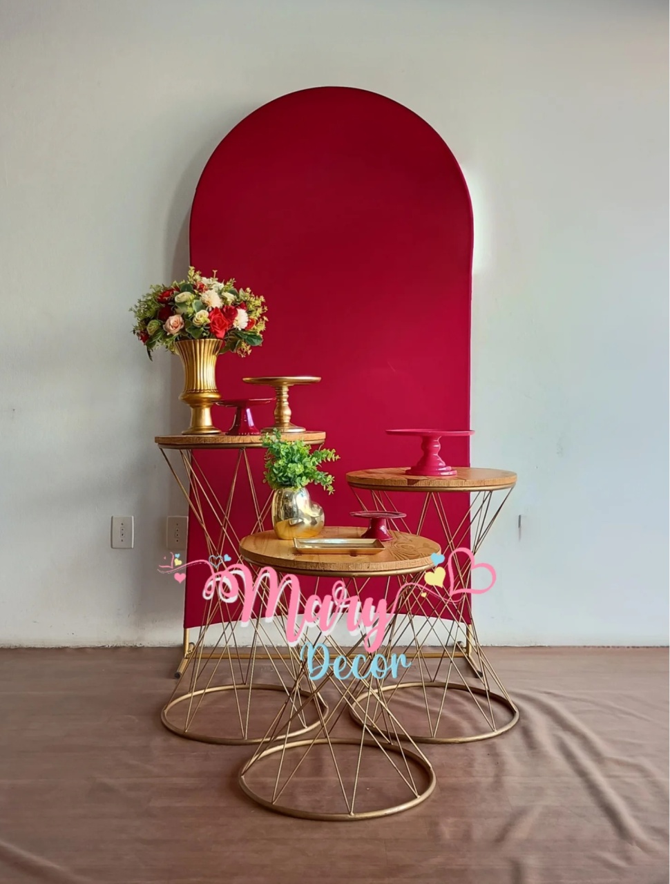Vinho /Bordo Kit Celebre 02 - Mary Decor Festas & Locações