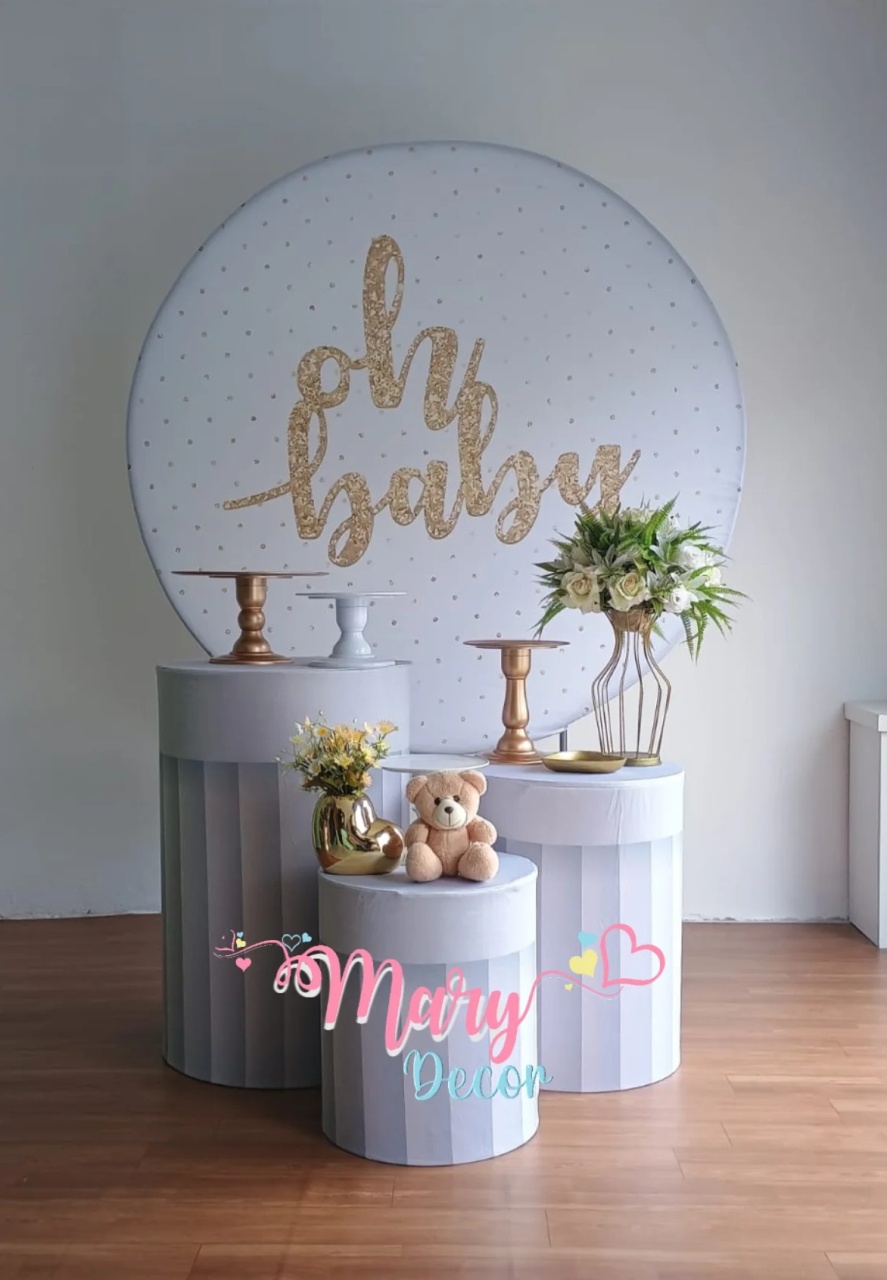 Oh Baby    Chá de Bebê  Kit Só Um Bolinho  - Mary Decor Festas & Locações