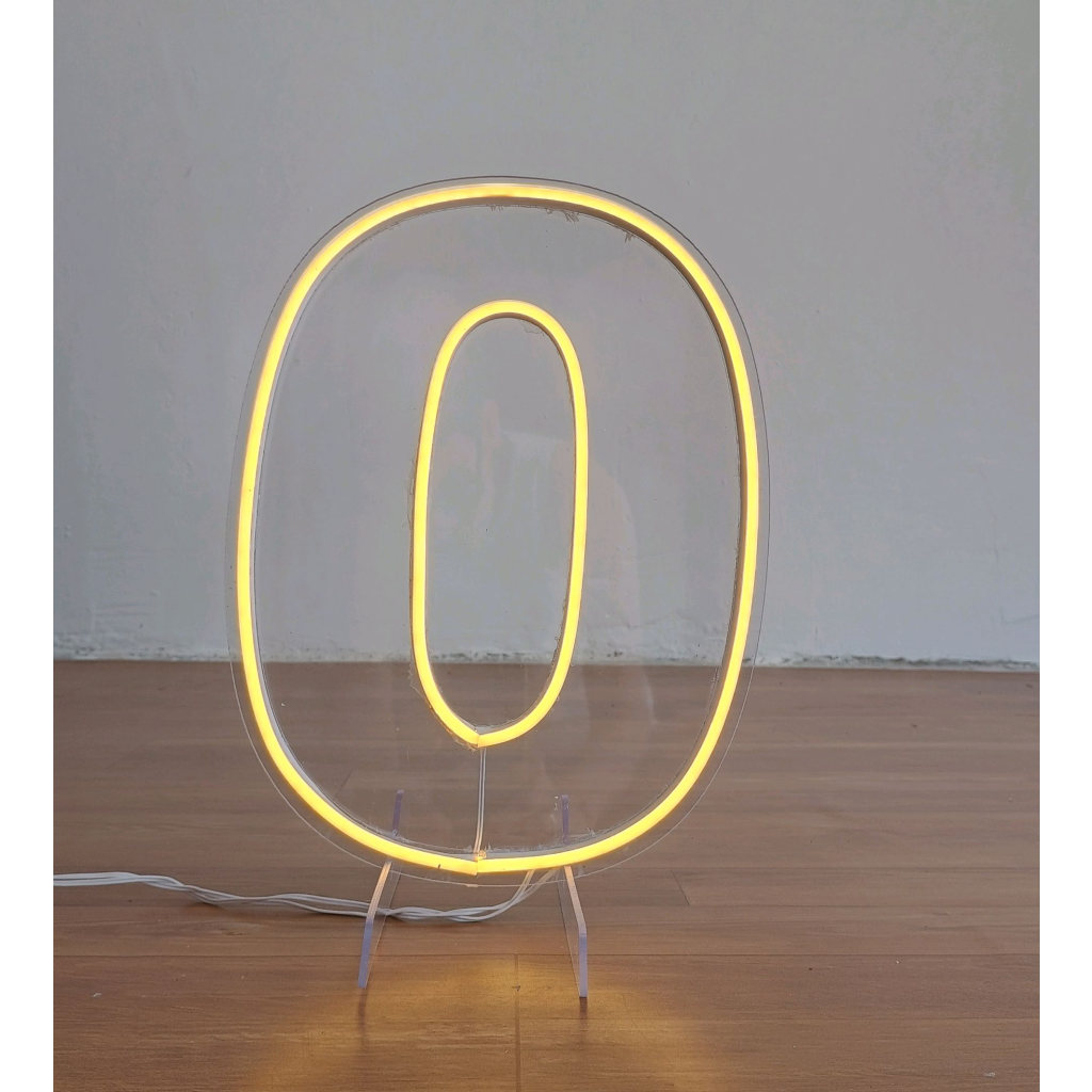 Numeral 0 de Led P - Mary Decor Festas & Locações
