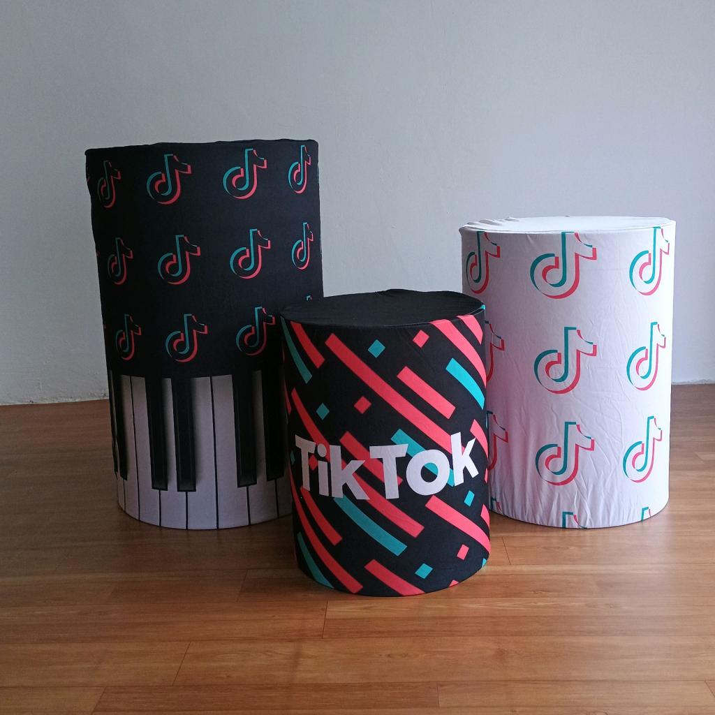 Capas de Cilindro  Tik Tok 02 - Mary Decor Festas & Locações