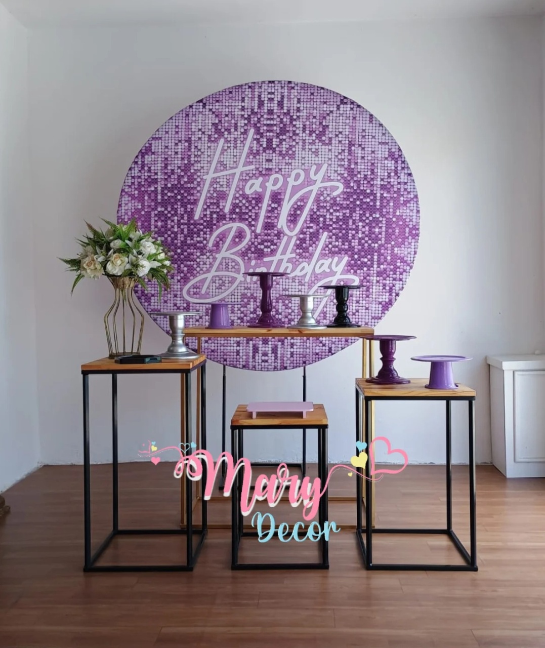 Happy Birthday Euforia Kit Festa Em Casa  - Mary Decor Festas & Locações