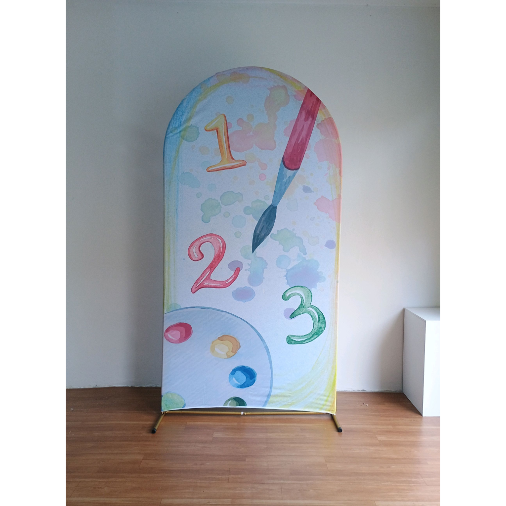 Capa Veste Fácil Painel Romano Aquarela Abc - Mary Decor Festas & Locações