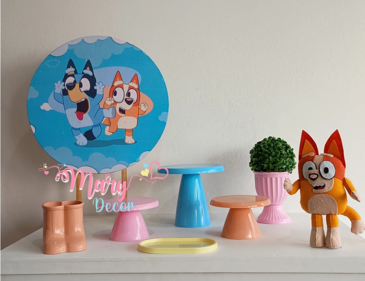 Mini Kit Bluey E Bingo Menina - Mary Decor Festas & Locações