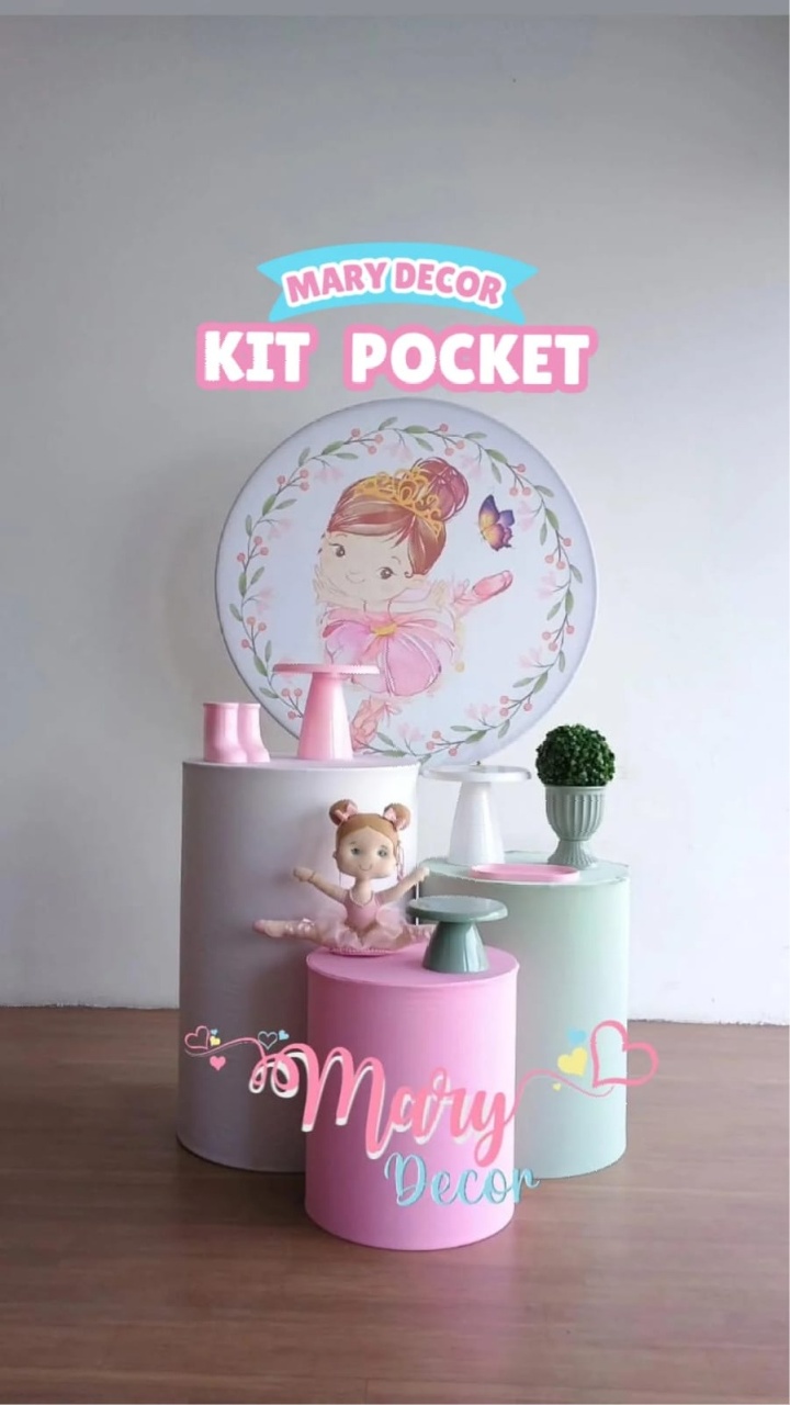 Kit Pocket Bailarina - Mary Decor Festas & Locações