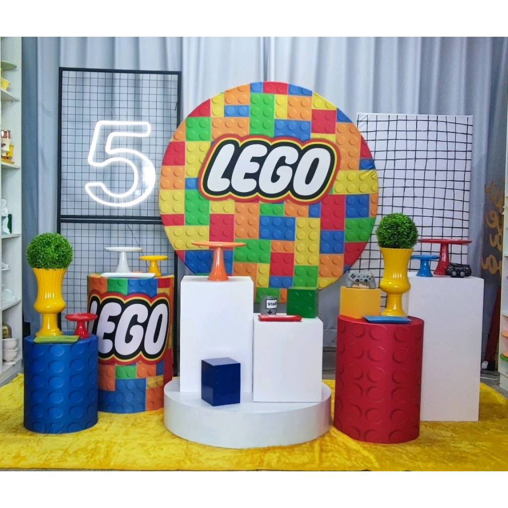 Composicao Criativa Lego - Mary Decor Festas & Locações