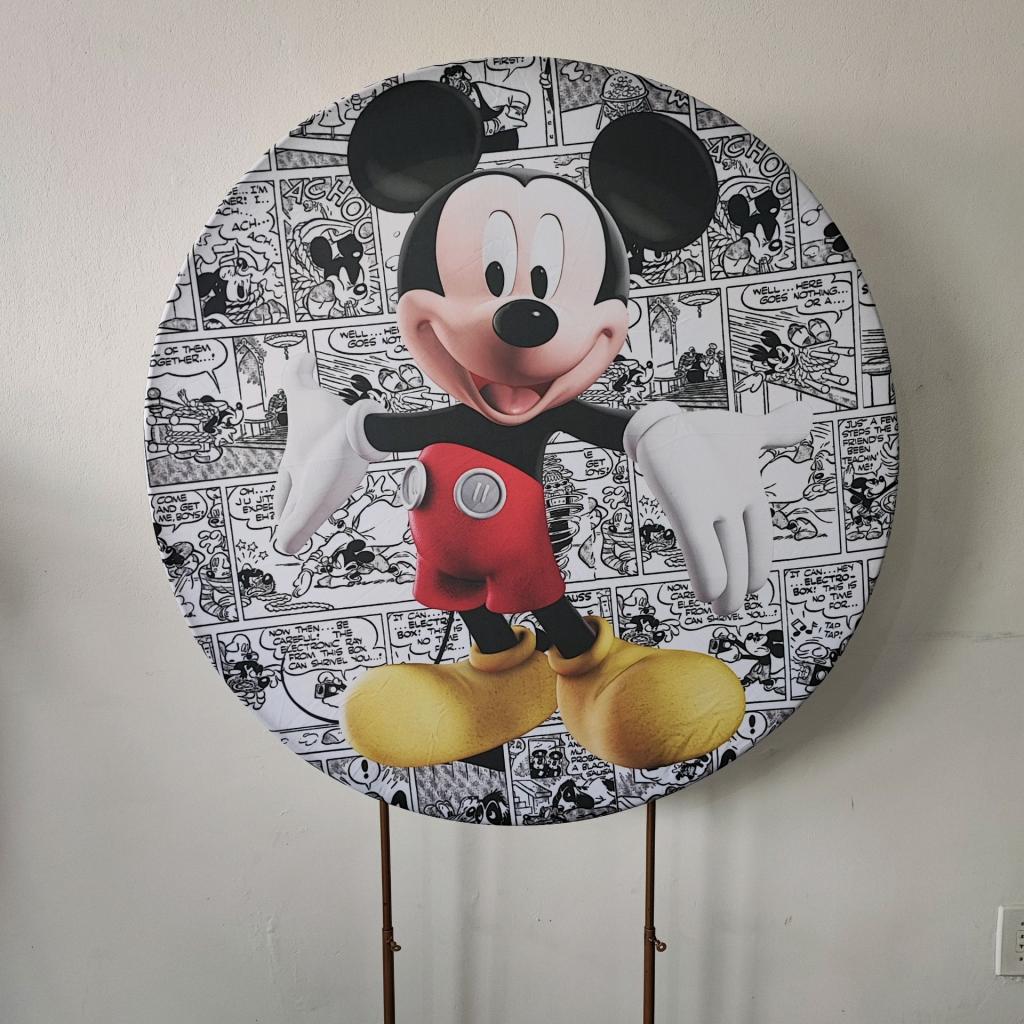 Capa Painel Mickey  Medio 1X1 - Mary Decor Festas & Locações