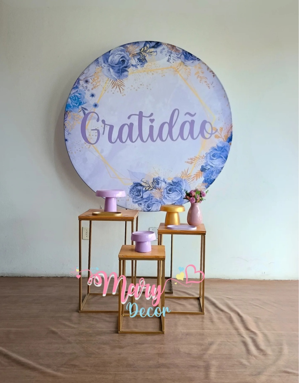  Gratidão Lilas  Kit Só Uma Coisinha Simples  - Mary Decor Festas & Locações