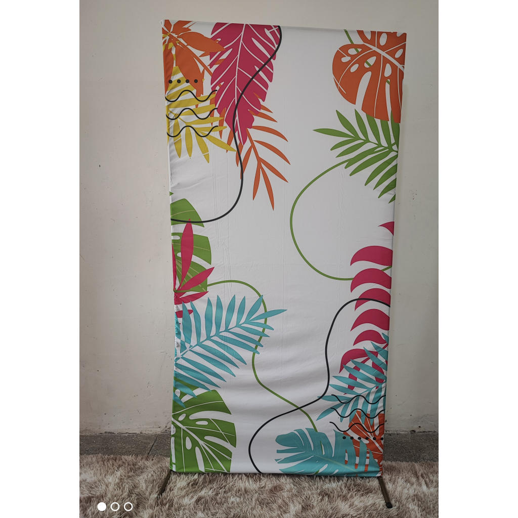 Capa Veste Facil Painel Floral Tropical Resenha - Mary Decor Festas & Locações